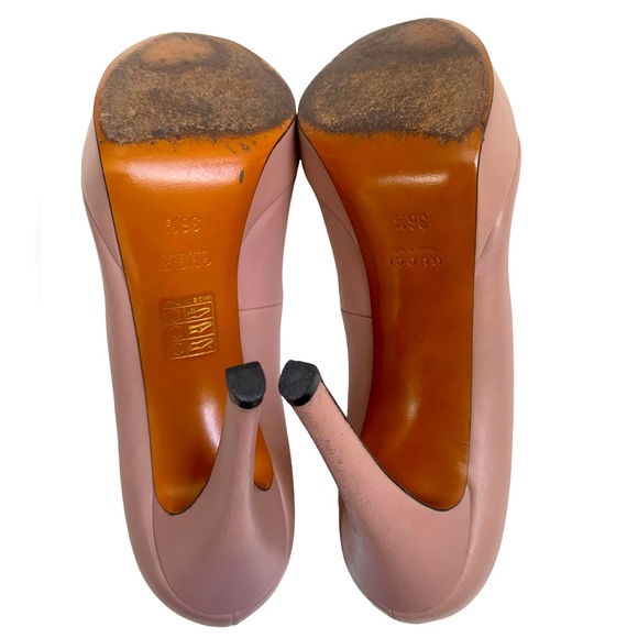 GUCCI Mauve Pink Platform Heels size 36.5 - Picture 3 of 10